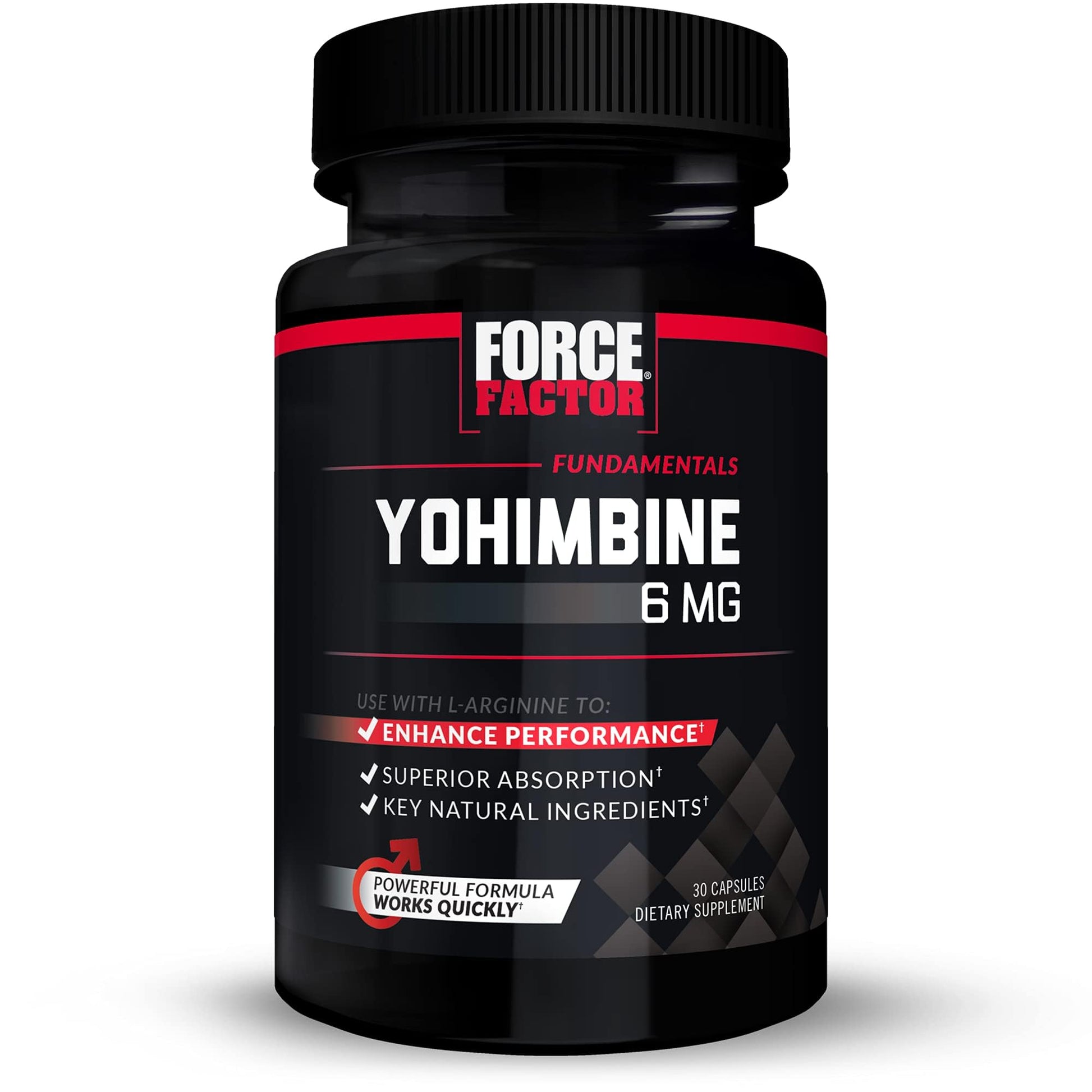 Force Factor Yohimbine Supplement for Men Capsule, 30 Count