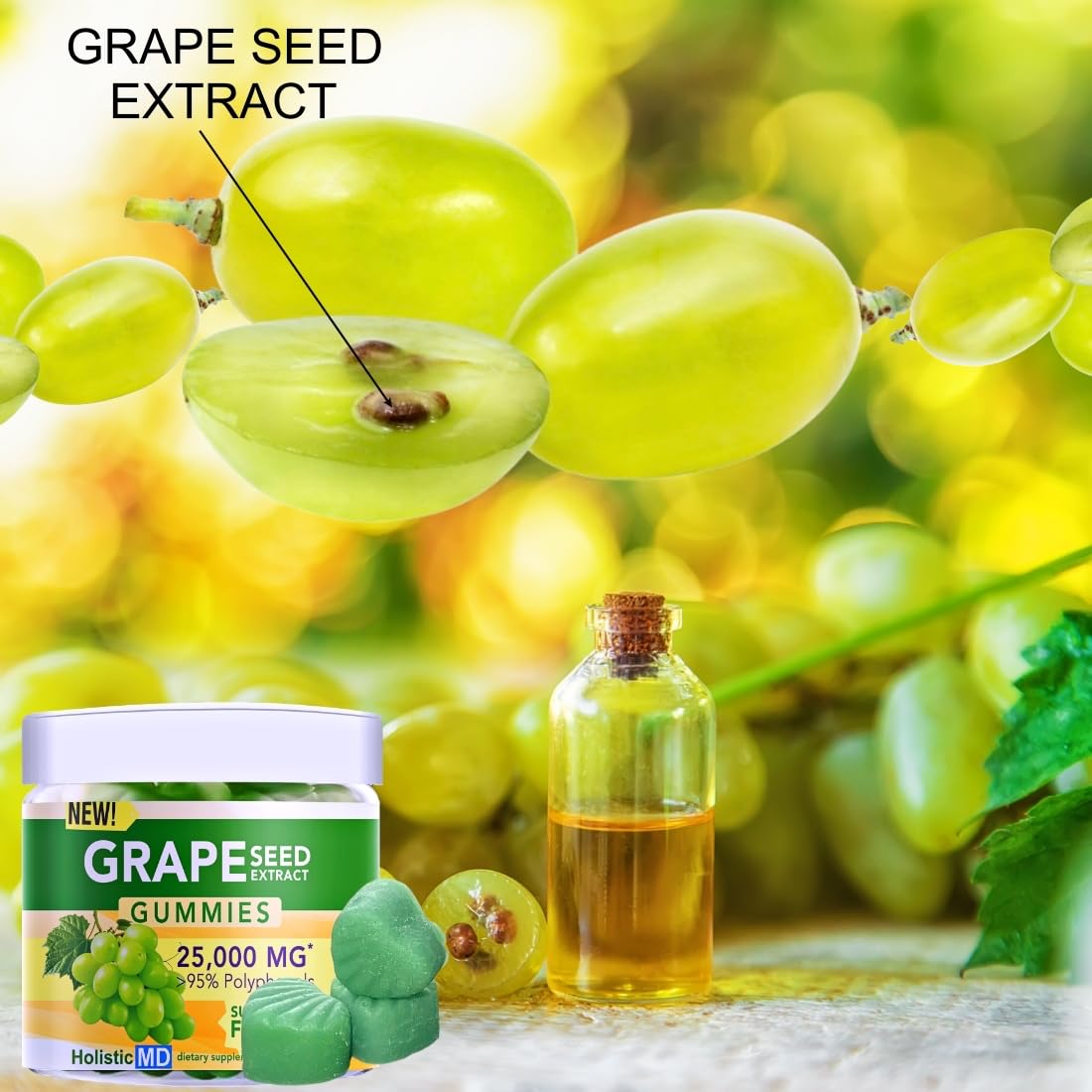 Holistic MD Grape Seed Extract Gummies 30 Count