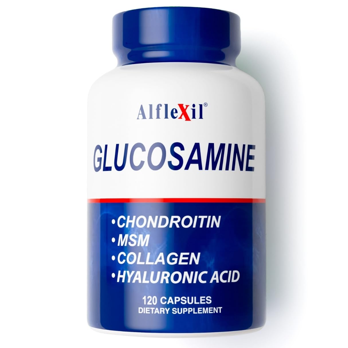 ALFA VITAMINS ALFLEXIL Glucosamine, Chondroitin & Collagen Supplement Capsule, 120 Capsules