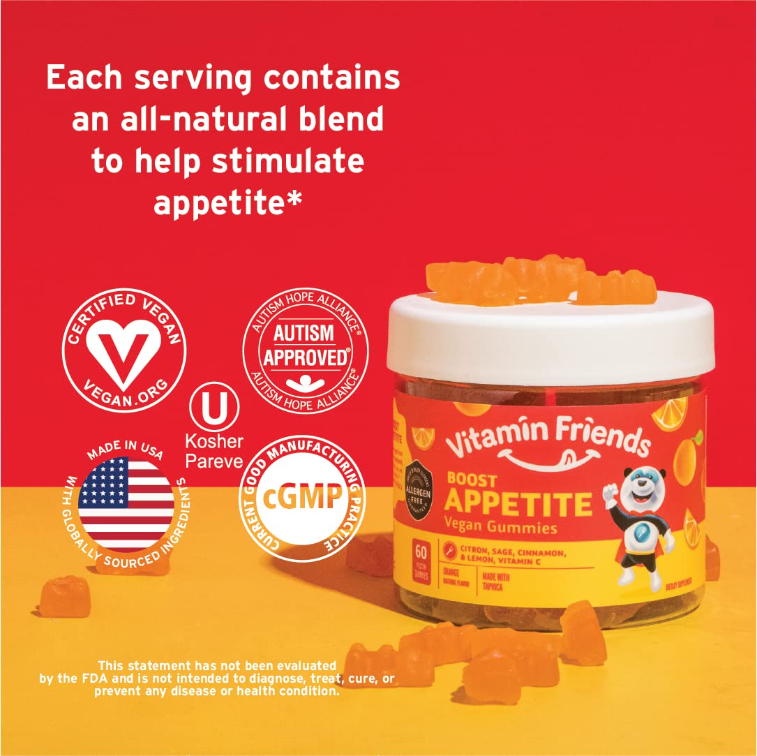 Vitamin Friends Natural and Vegan Appetite Stimulant Gummies for Children 60 Gummies
