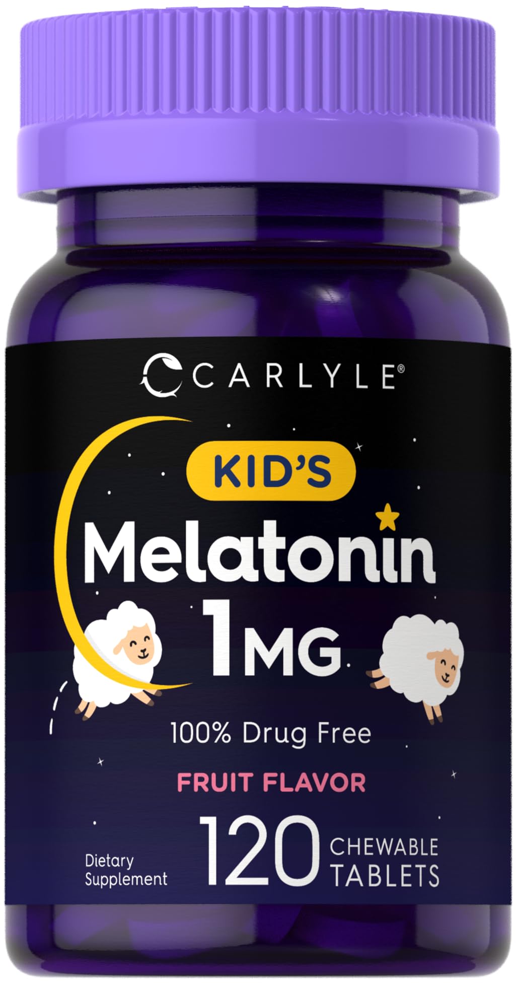 Carlyle Kids Melatonin 1mg Chewable Tablets 120