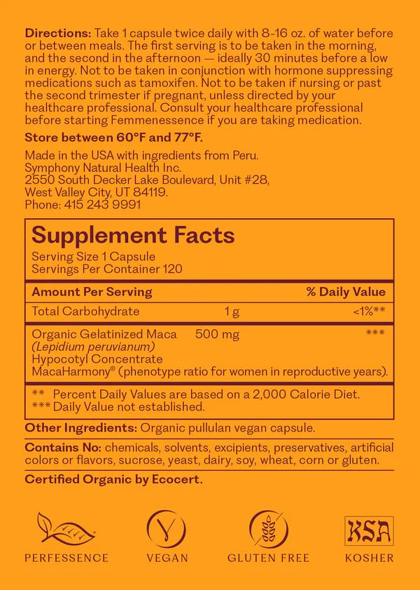 Natural Health International Femmenessence MacaHarmony, 240 Capsules