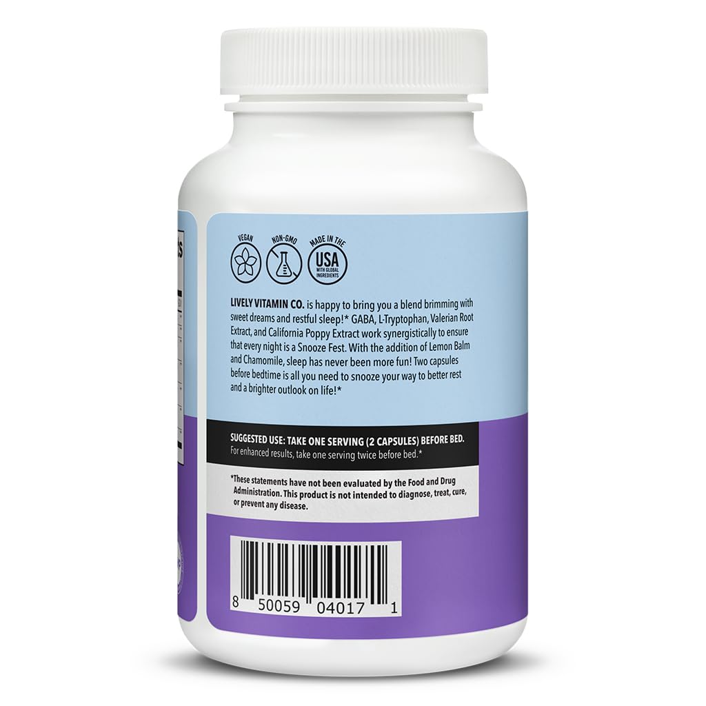 LIVELY VITAMIN CO Snooze Fest Capsule 120