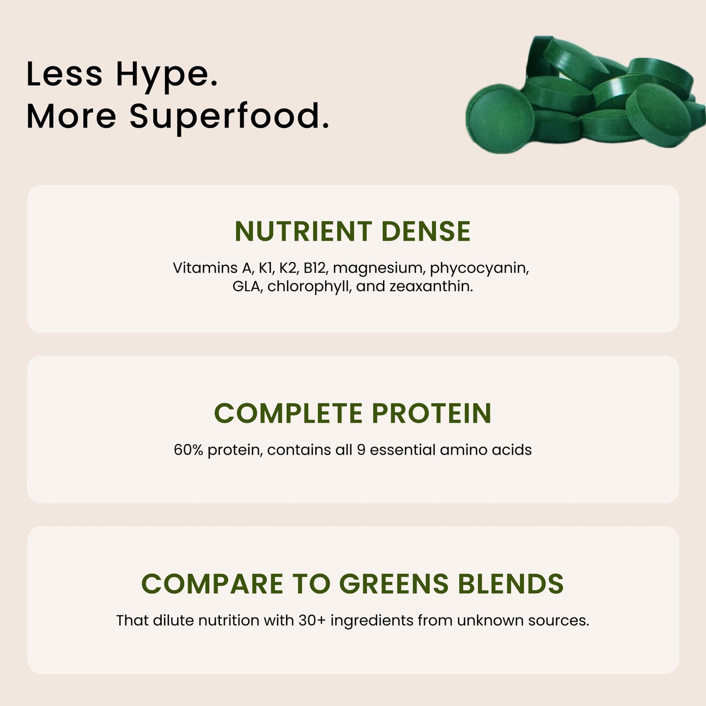 Nutrex Hawaii Pure Hawaiian Spirulina Tablets, 400 Count