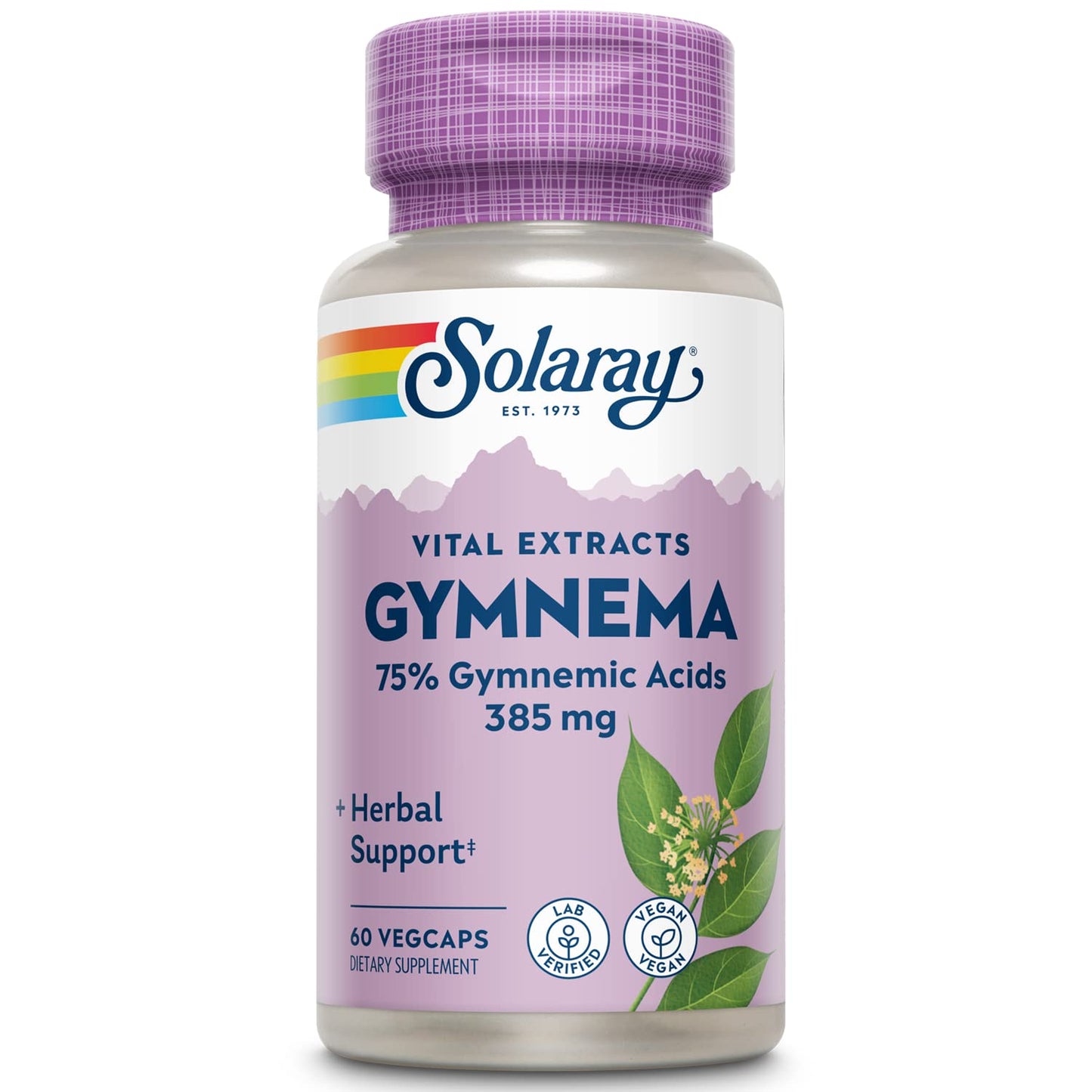 SOLARAY Gymnema Leaf Extract 385 mg Capsules, 60 Count