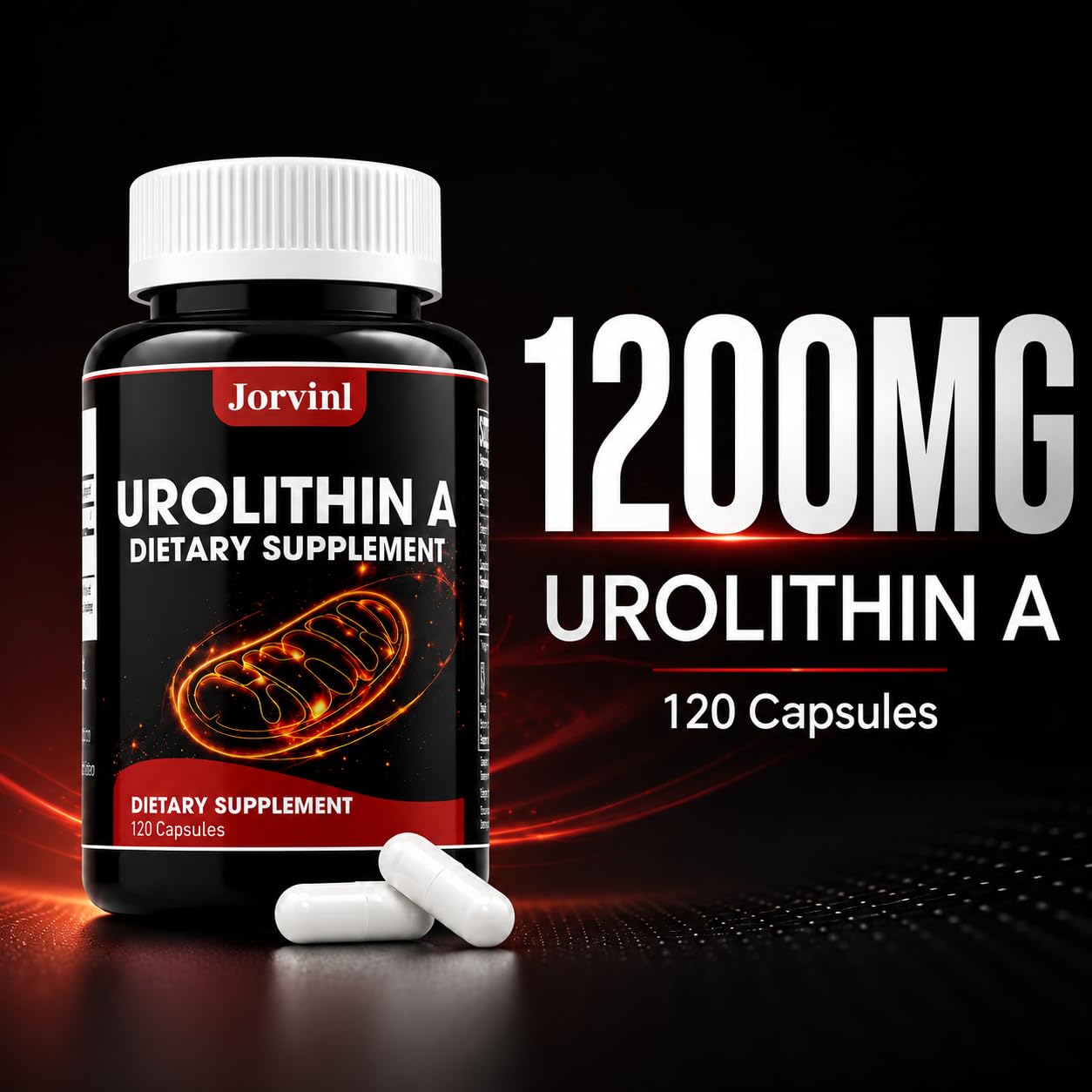Jorvinl Urolithin A Supplement 1200mg Capsule 120 Count