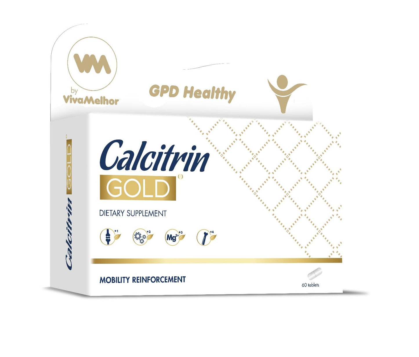 Soy Sano Calcitrin Gold Dietary Supplement Mobility Reinforcement, 60 Tablets