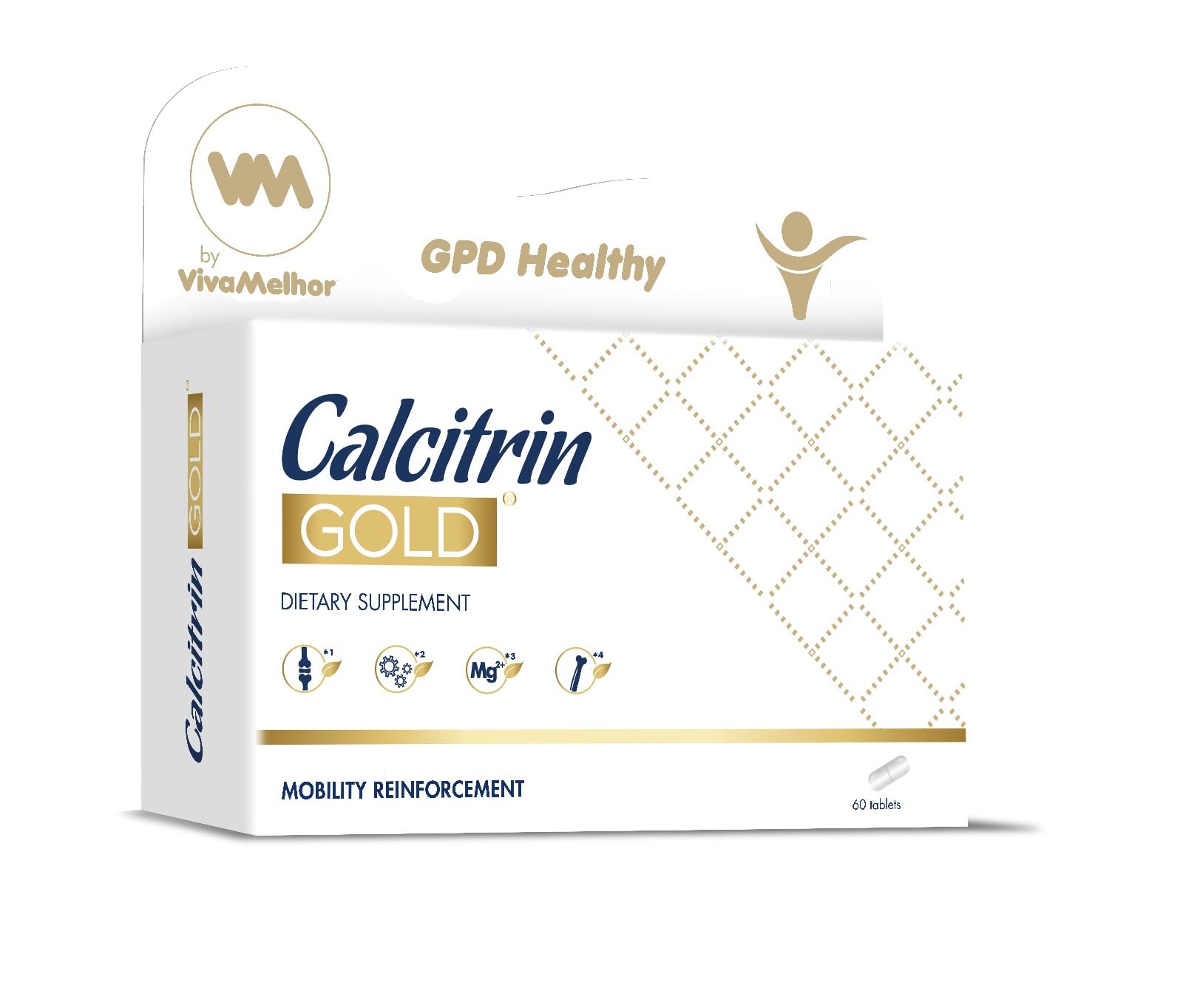 Soy Sano Calcitrin Gold Dietary Supplement Mobility Reinforcement, 60 Tablets