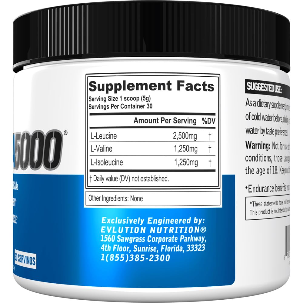 Evlution EVL BCAAs Amino Acids Powder - 1 Ounce