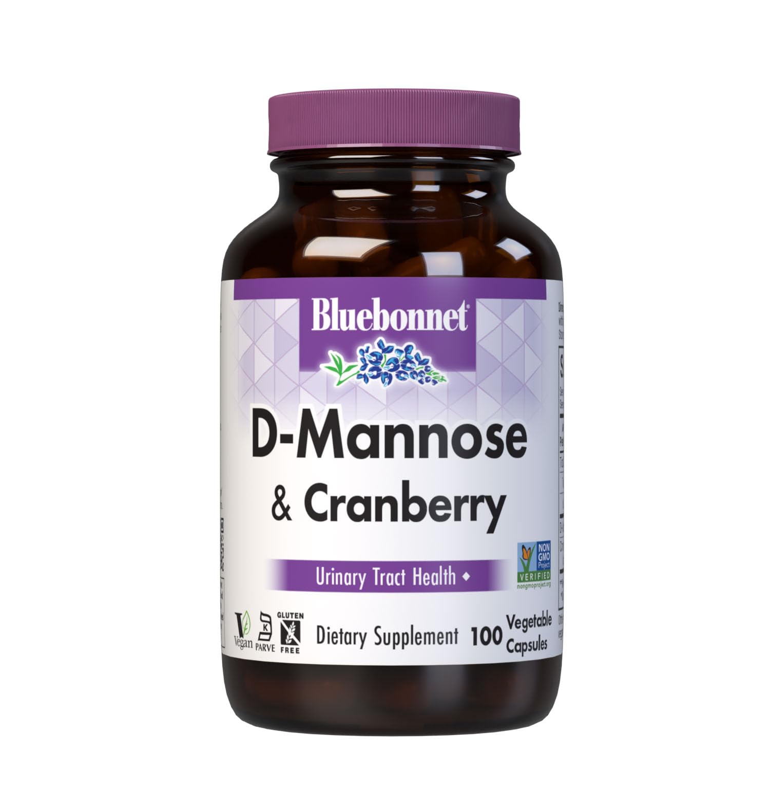 BlueBonnet D-Mannose & Cranberry Capsules, 100 Capsules