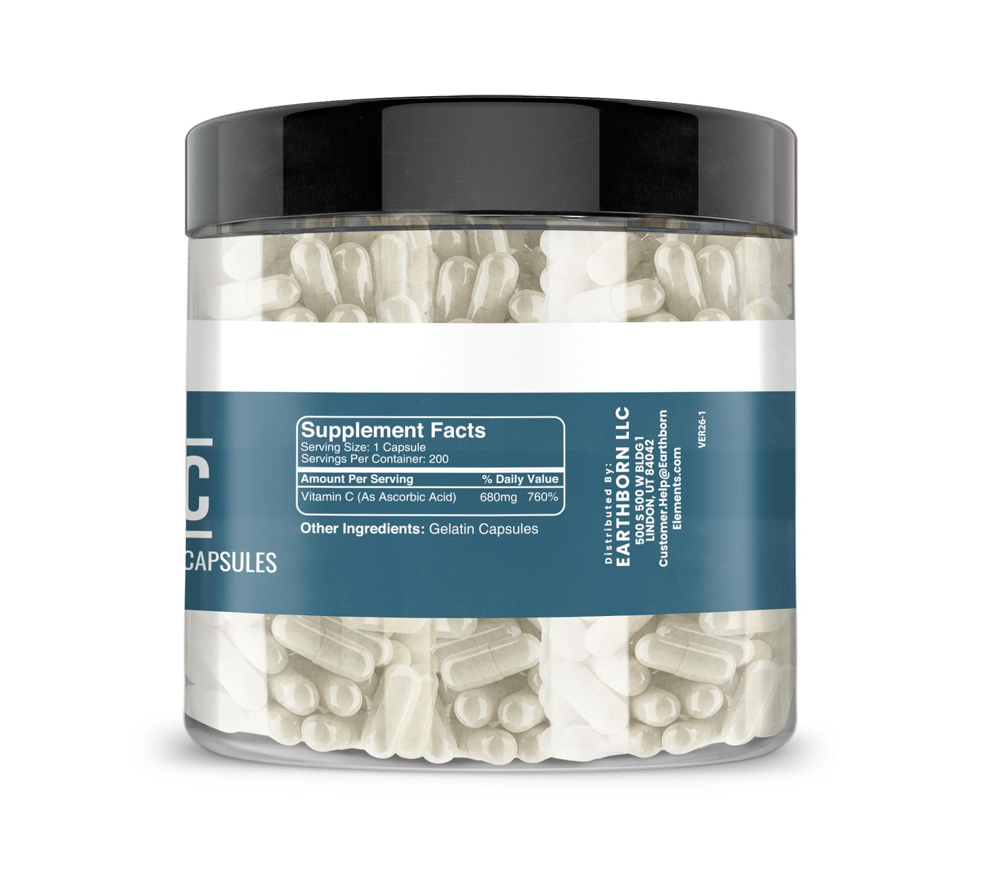 Earthborn Elements Vitamin C 200 Capsules