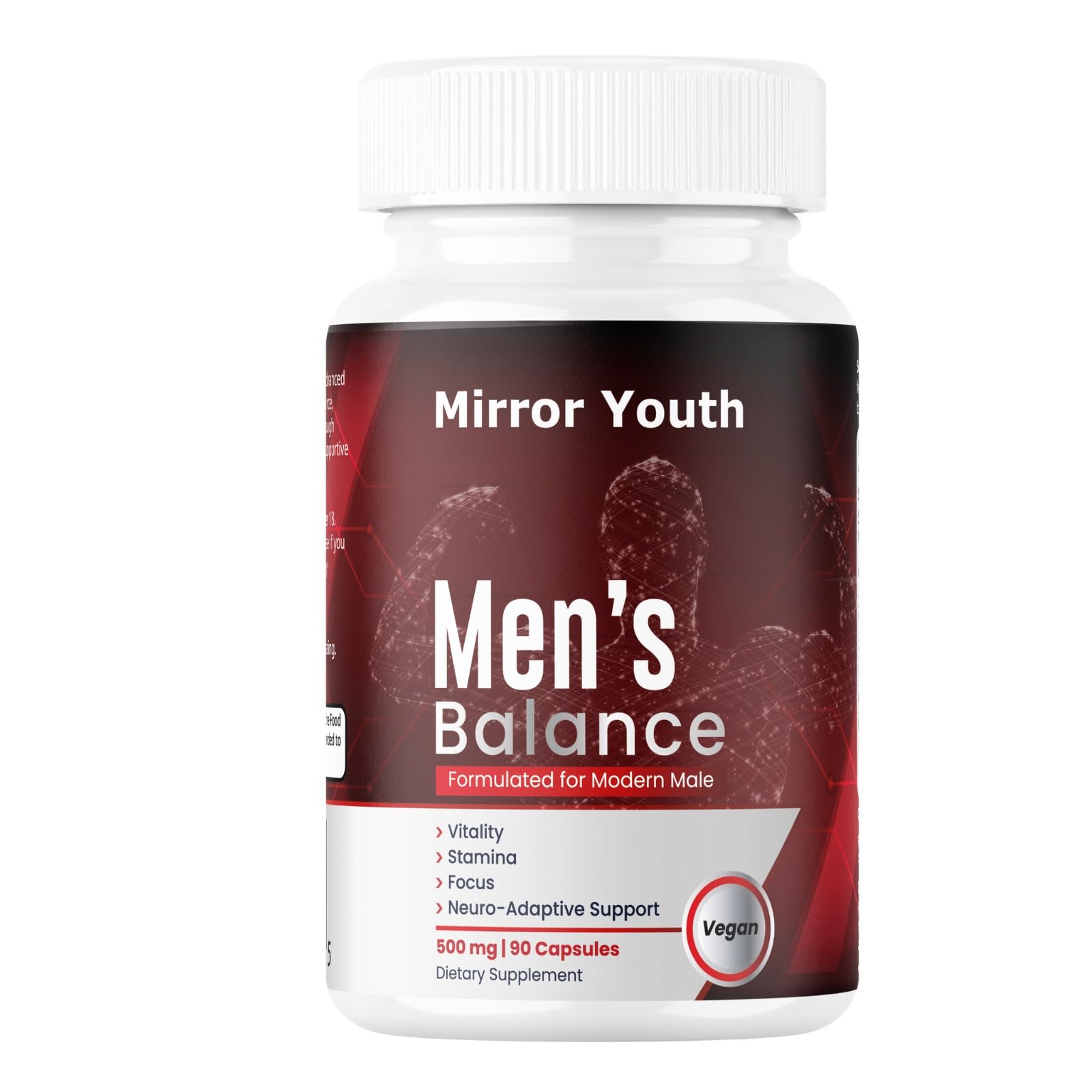 Mirror Youth Cistanche Tubulosa 400mg Men's Performance Supplement - Natural Vitality Energy Support with L-Citrulline, Black Maca, Ashwagandha, Pomegranate Herbal Complex Capsules 90 Count