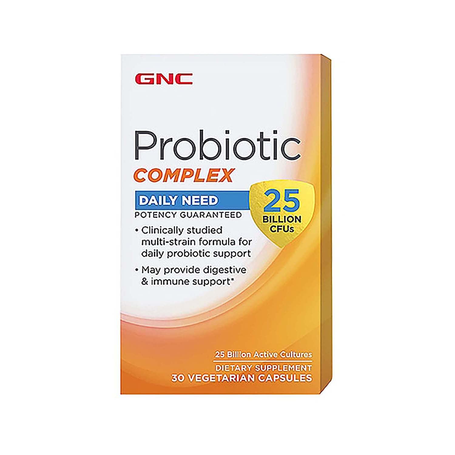 GNC Probiotic Complex 25 Billion CFUs Capsules 30 Count