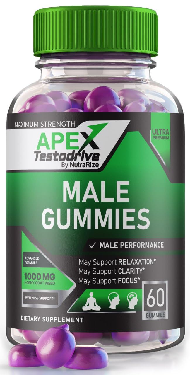NutraRize Apex Testodrive Gummies 60 Count