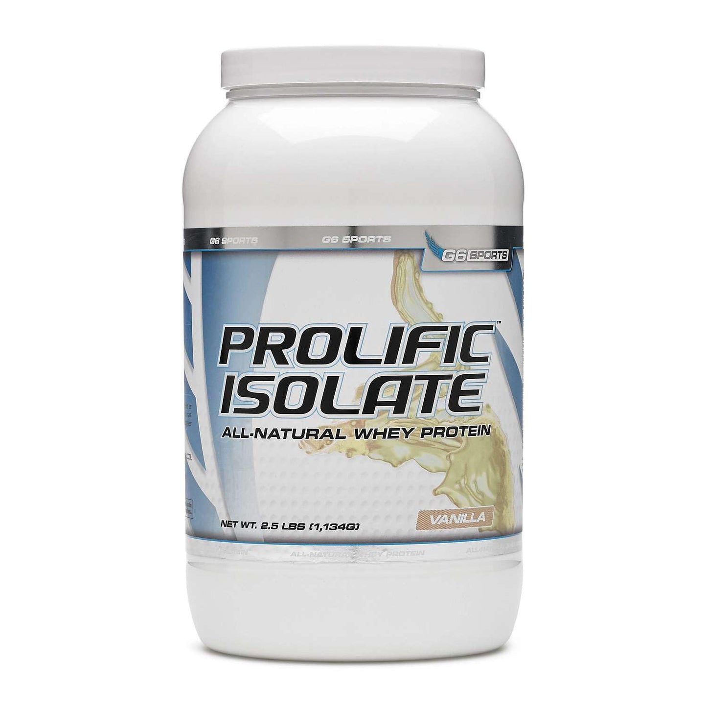 STI G6 Sports Prolific Isolate Whey Protein Powder Vanilla, 3 Pack