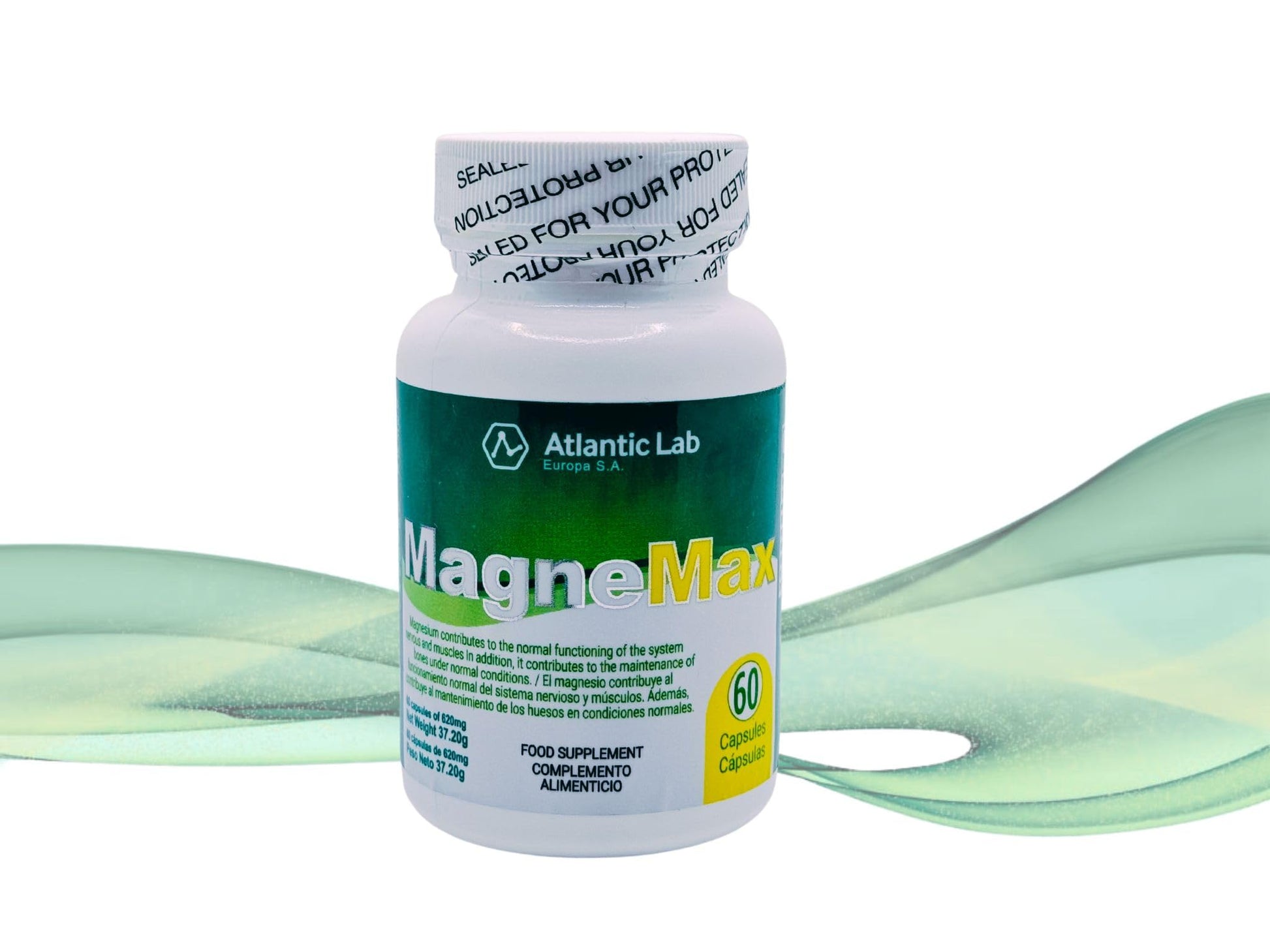 Atlantic Lab Corporation Magnemax Fast Absorption Magnesium Chloride, Malate, Glycinate and Threonate Combination Capsules, 60 Count