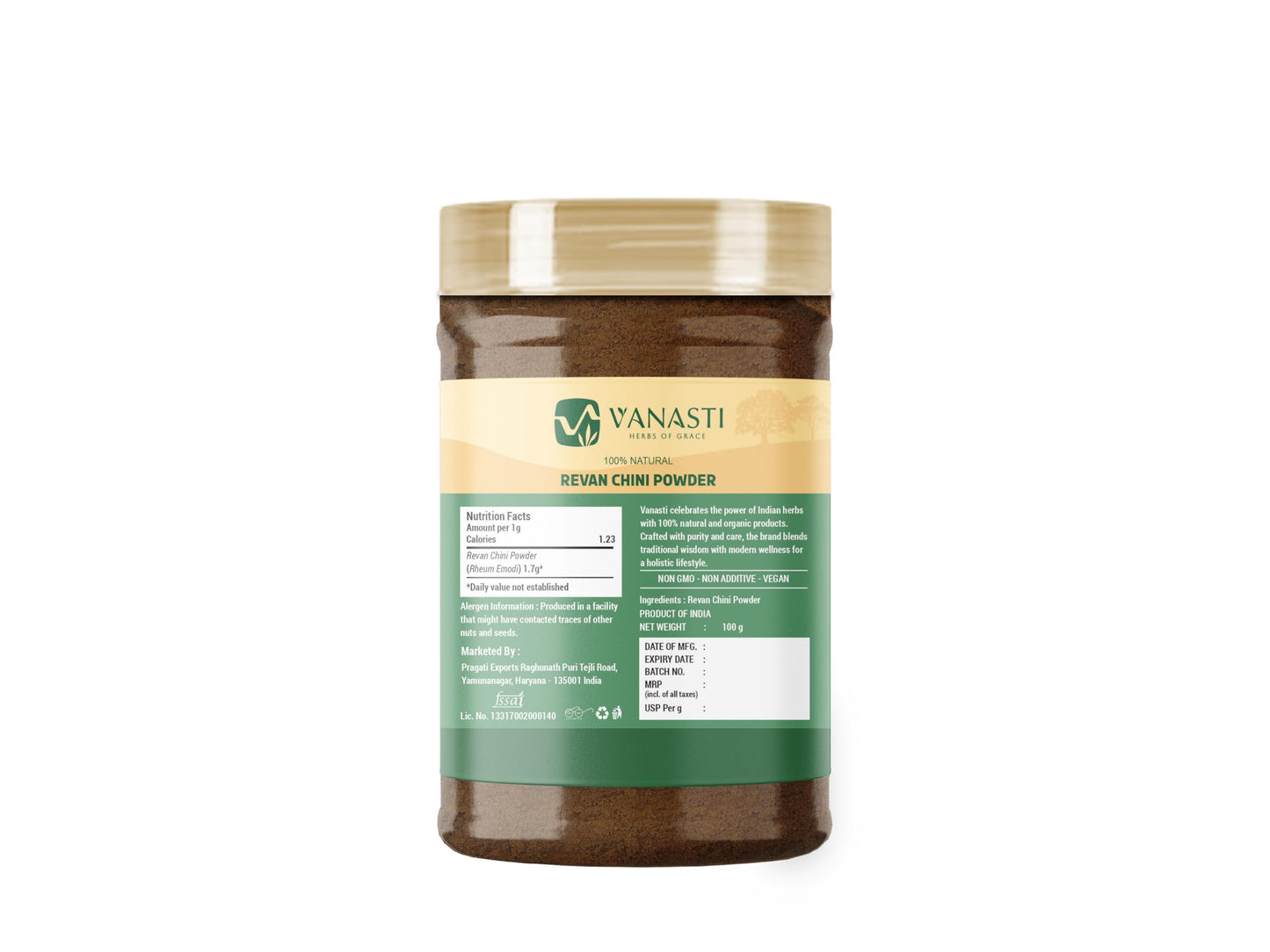 VANASTI Revan Chini Powder 3.52 Ounce