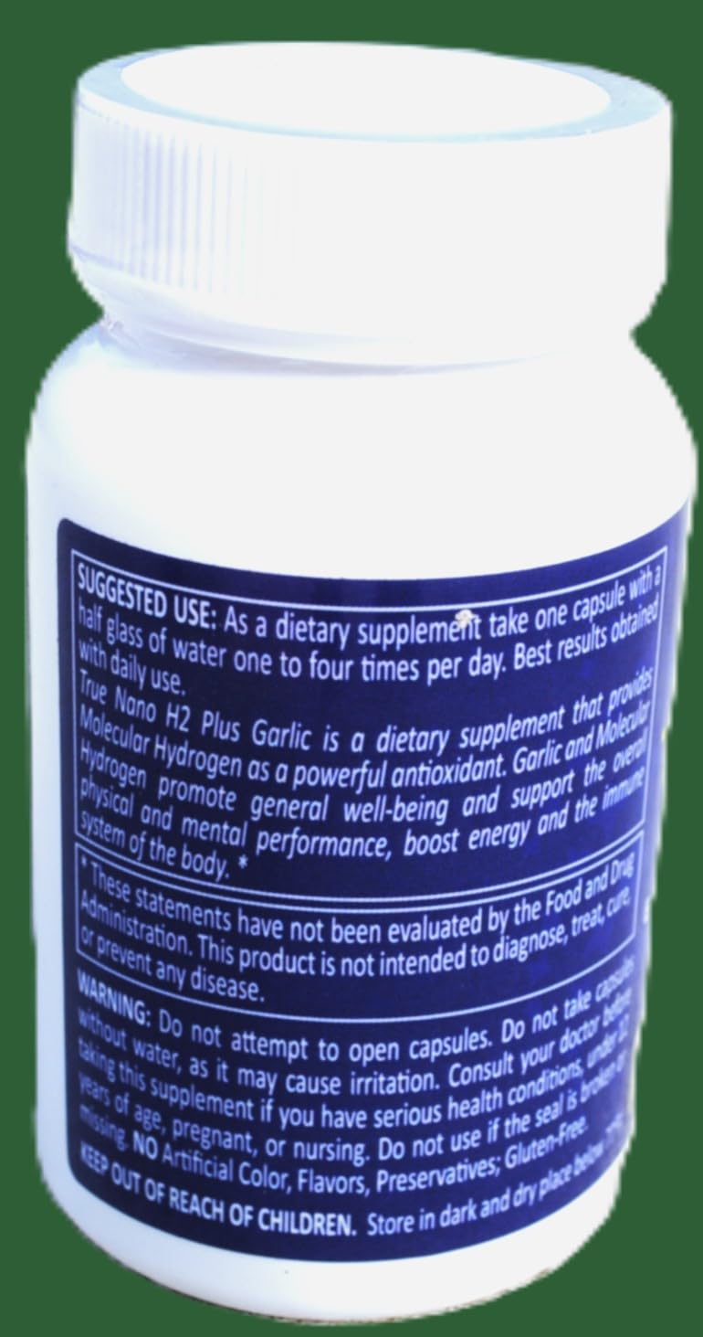 H2 Universe True Nano H2 with Garlic, 60 Capsules