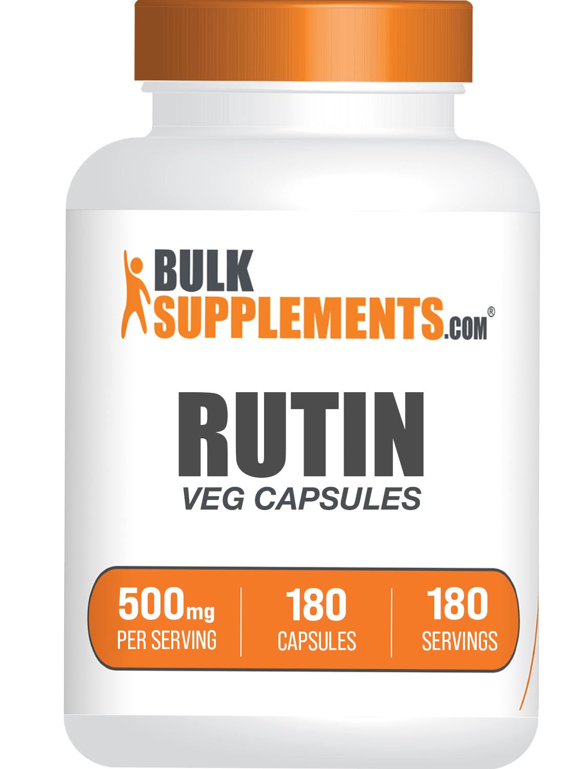 BulkSupplements Rutin 500mg Capsules, 180 Veg Capsules