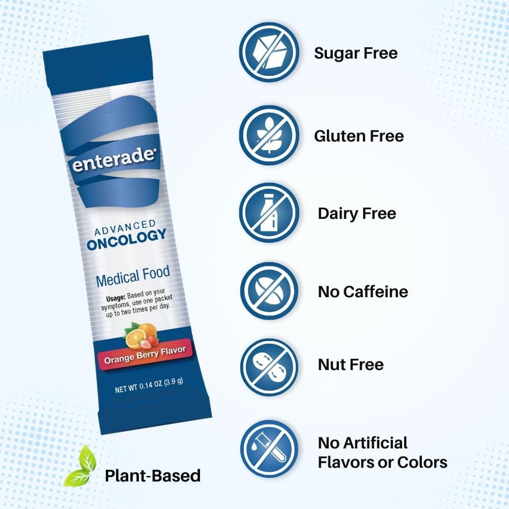 enterade Advanced Oncology Powder Packets Orange Berry, 10 Packets