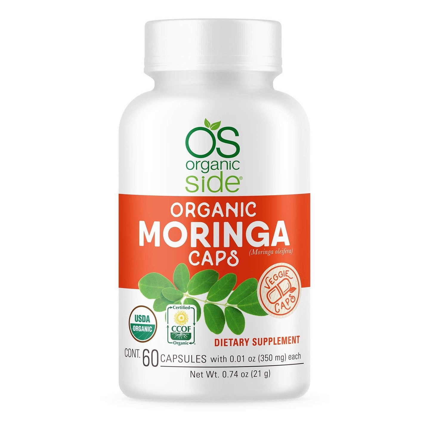 OS Organic Side Organic Moringa Capsules, 60 Capsules