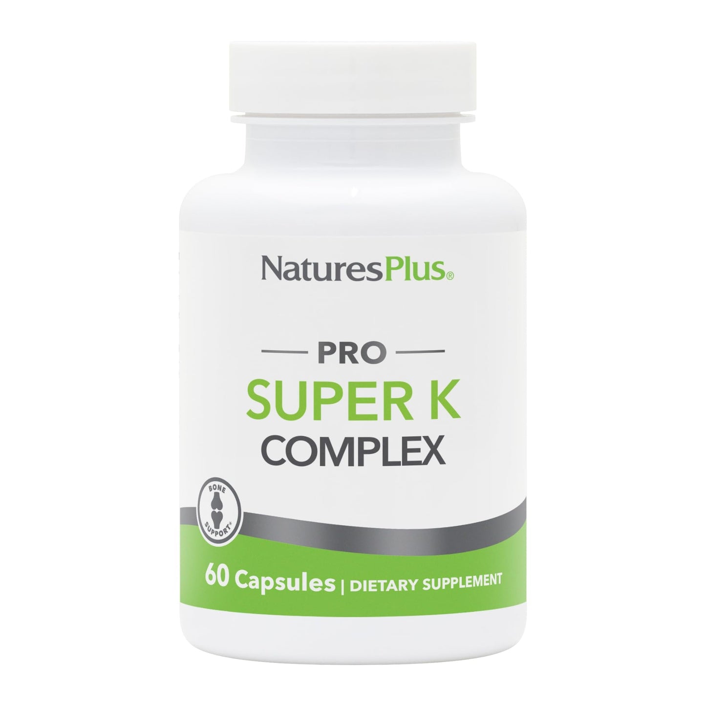 NaturesPlus PRO Super K Complex Capsules, 60 Count