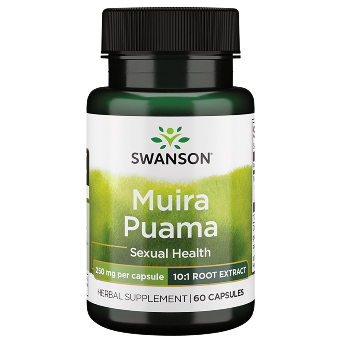 Swanson Muira Puama (10:1) 250 Milligrams Capsules, 60 Count