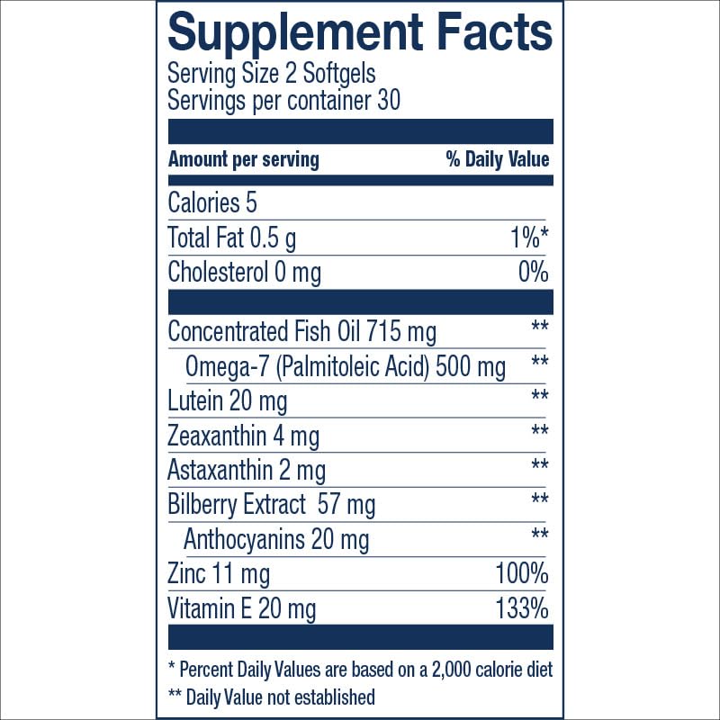 Wiley's Finest Wild Alaskan Fish Oil Bold Vision Softgels 60