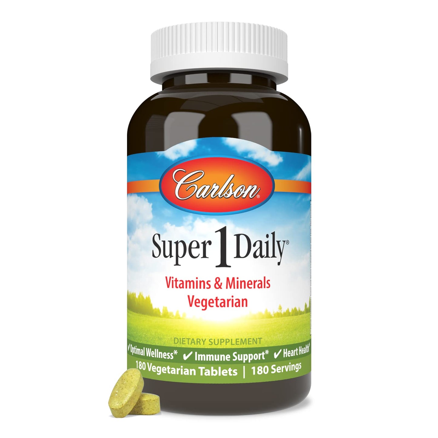 Carlson Super 1 Daily Vegetarian Multiple Formula 180 Tablets