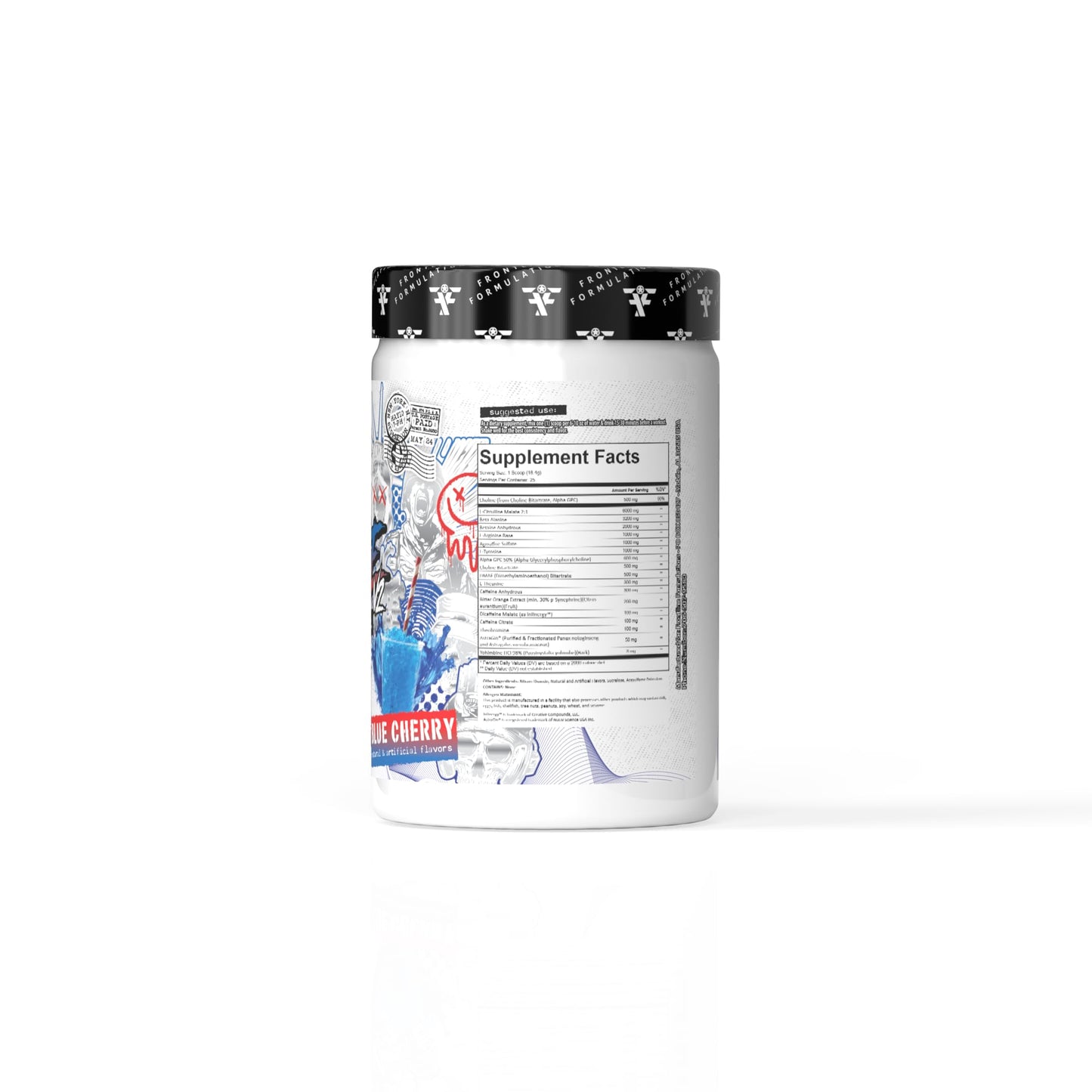 FRONTLINE FORMULATIONS Crucible V2 Pre Workout Powder Blue Cherry 10.58 oz