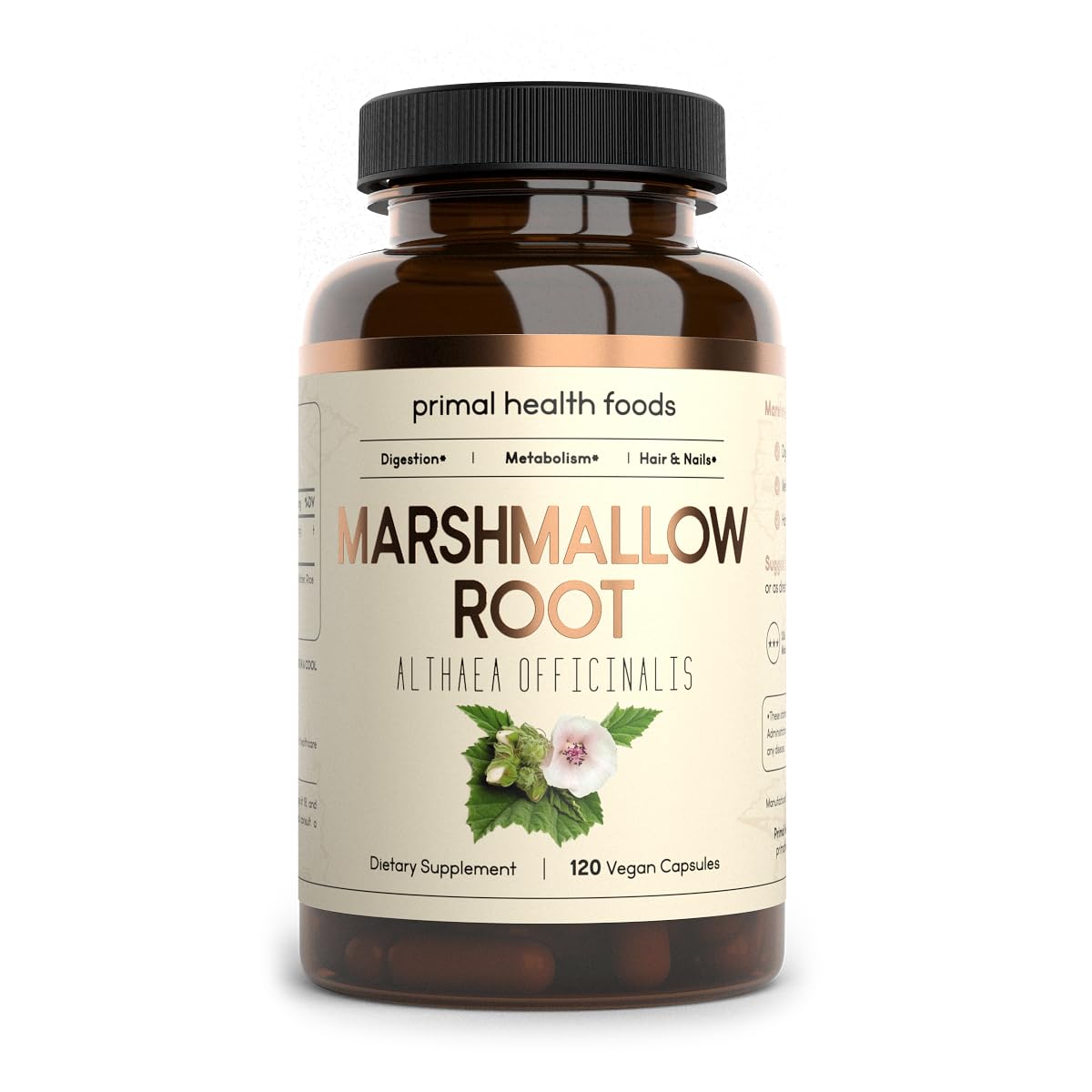 Primal Health Foods Marshmallow Root 1000 mg Capsules, 60 Count