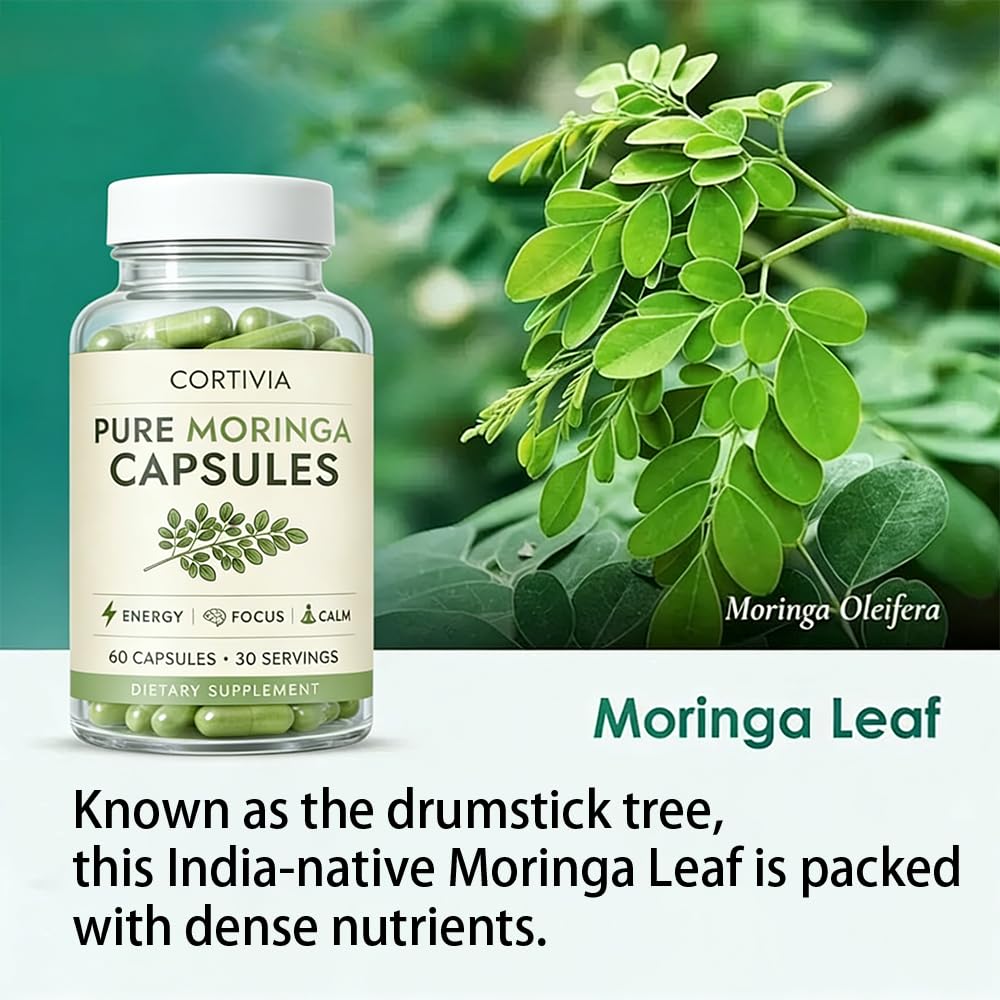 NIVELLE Cortivia Moringa Capsules, 60 Capsules