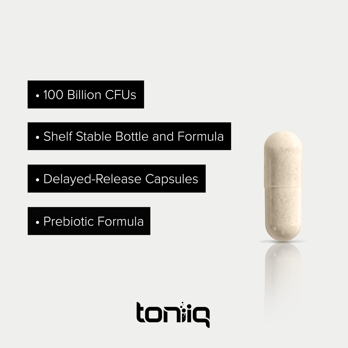 Toniiq Lactobacillus Plantarum - 100 Billion CFU Capsule, 60 Count