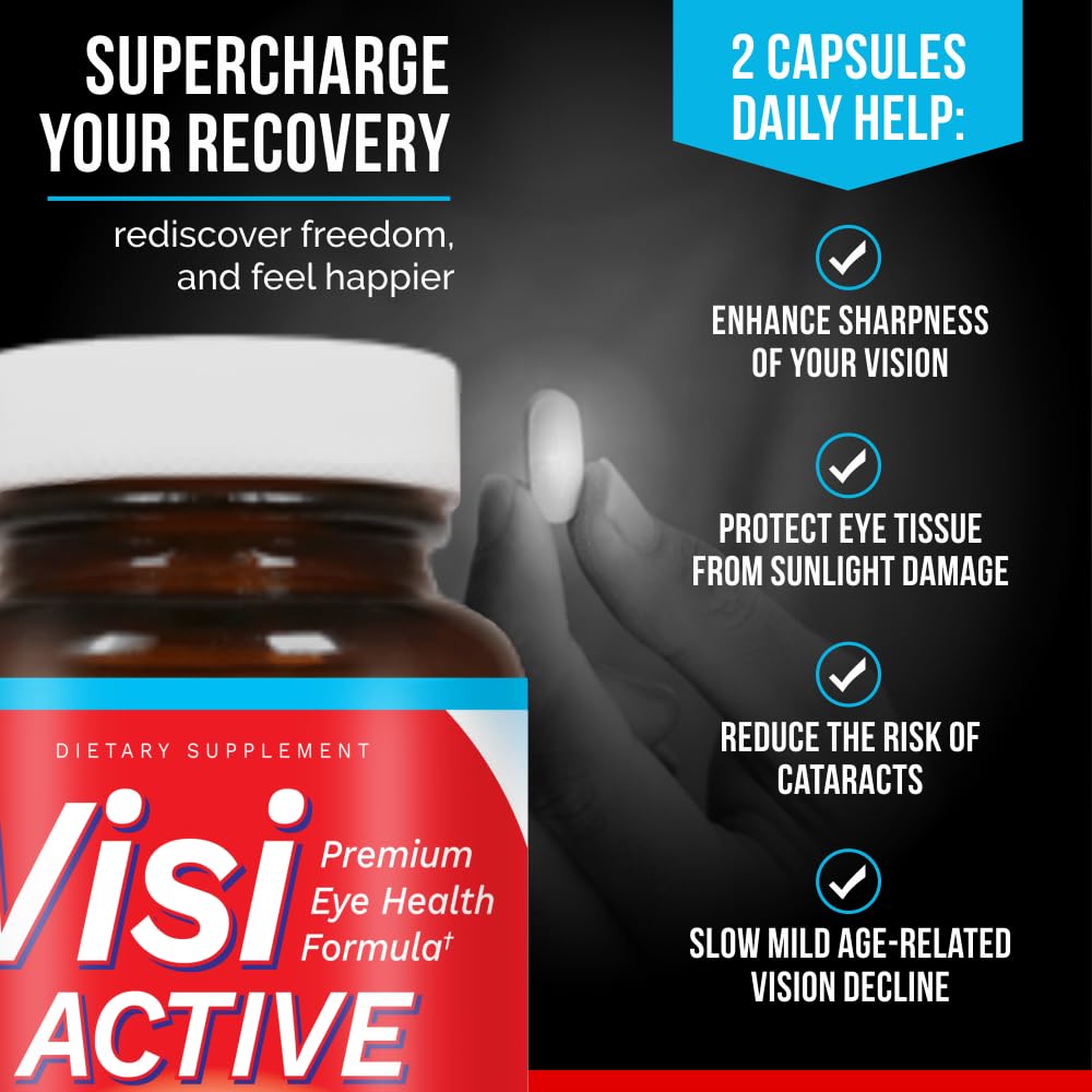 VisiActive Vision Support Supplement Capsule 180 Capsules