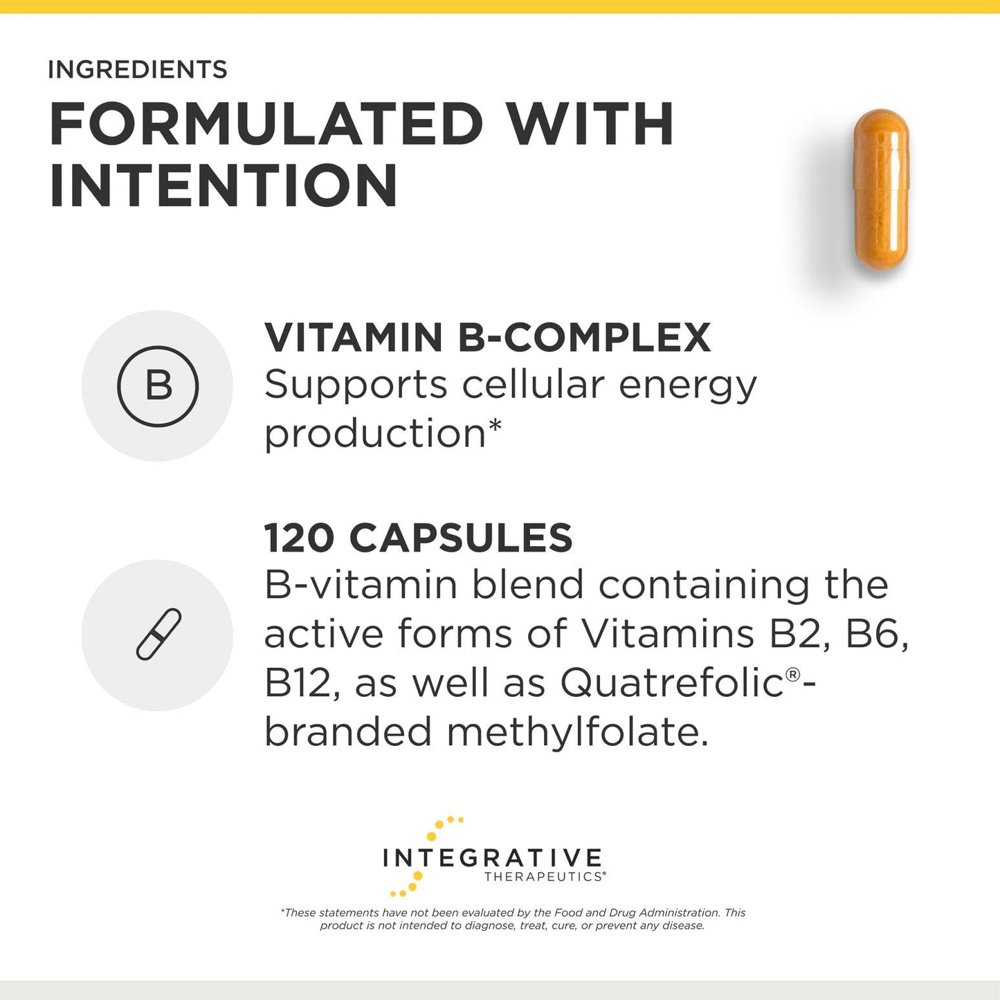Integrative Therapeutics Active B-Complex Capsule 120 Capsules