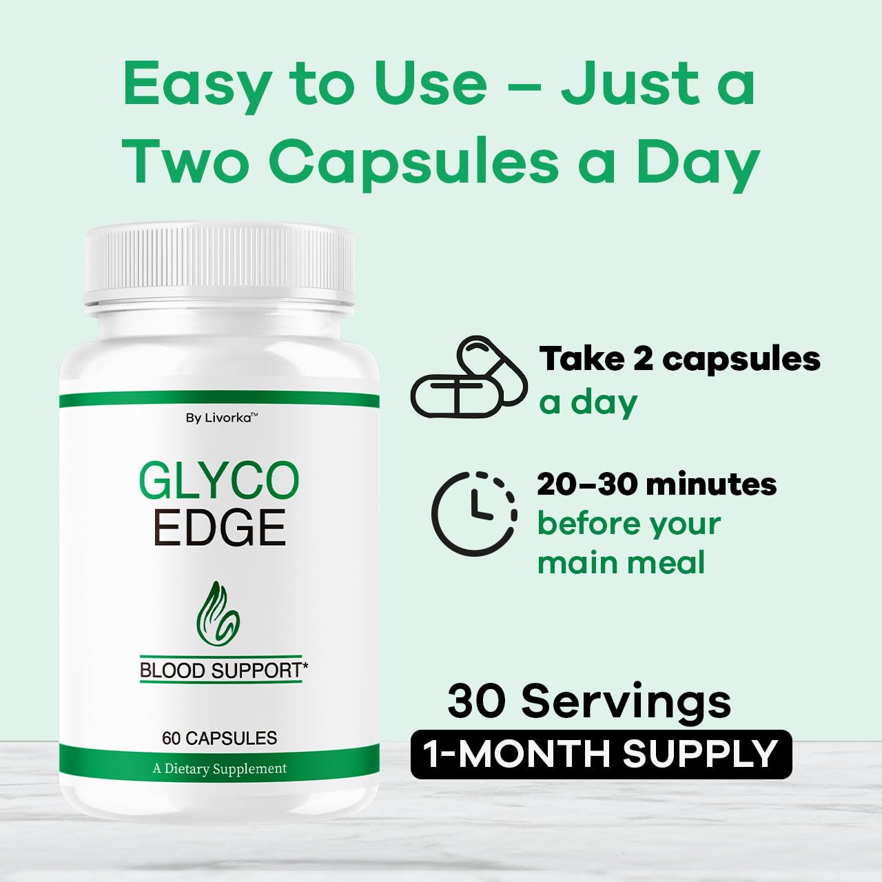 LIVORKA Glyco Edge Capsules, 120 Capsules