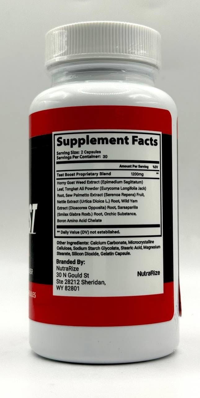 NutraRize ErecBoost Capsules, 300 Capsules
