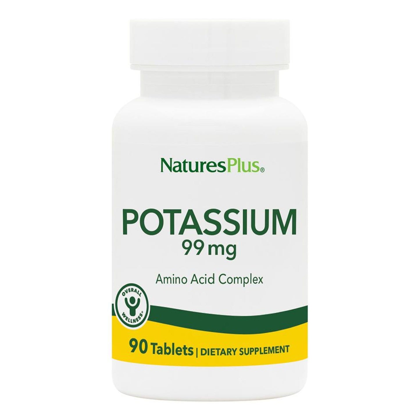 NaturesPlus Potassium 99 mg Tablets 90 Count