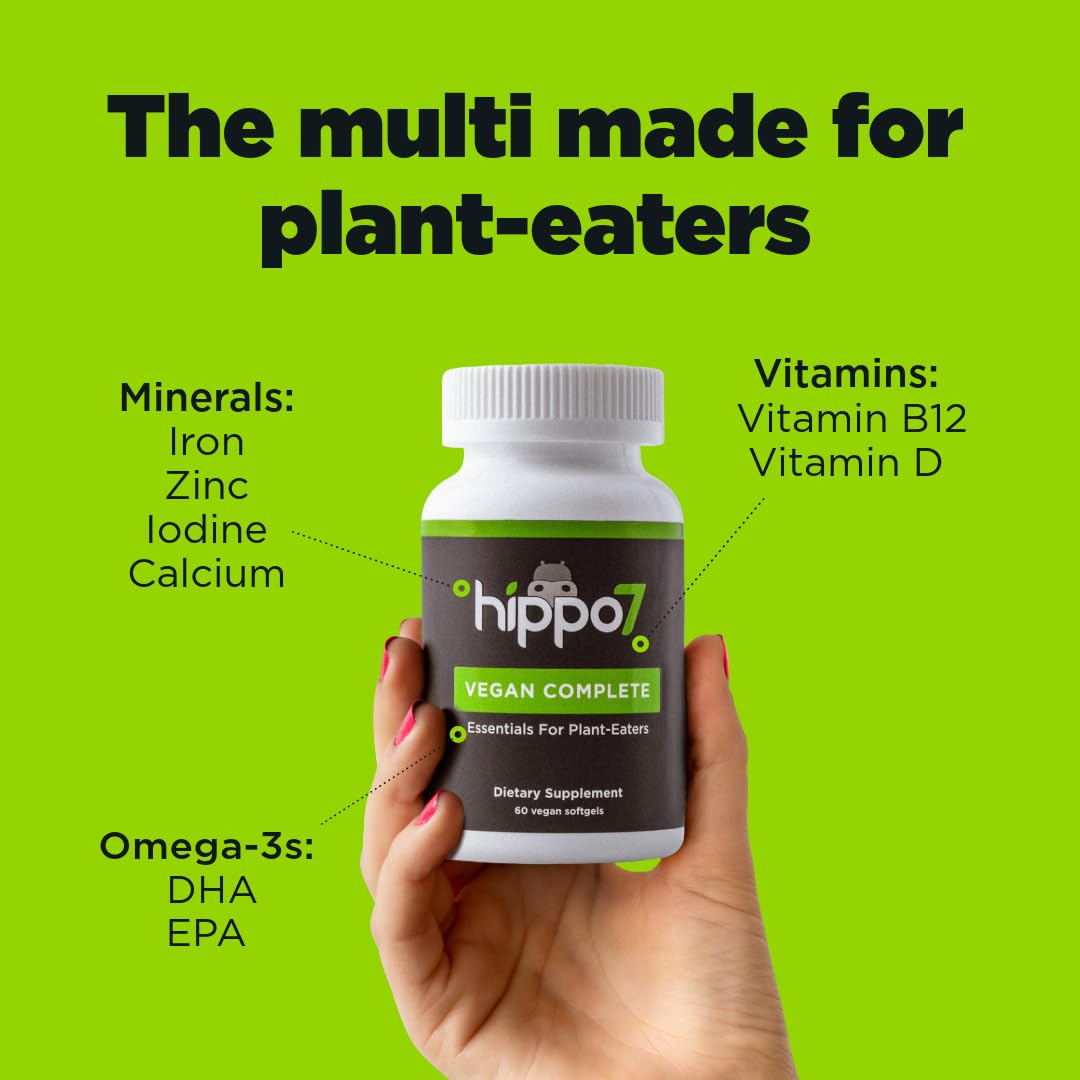 Hippo7 Vegan Complete Multivitamin Softgel 60 Count