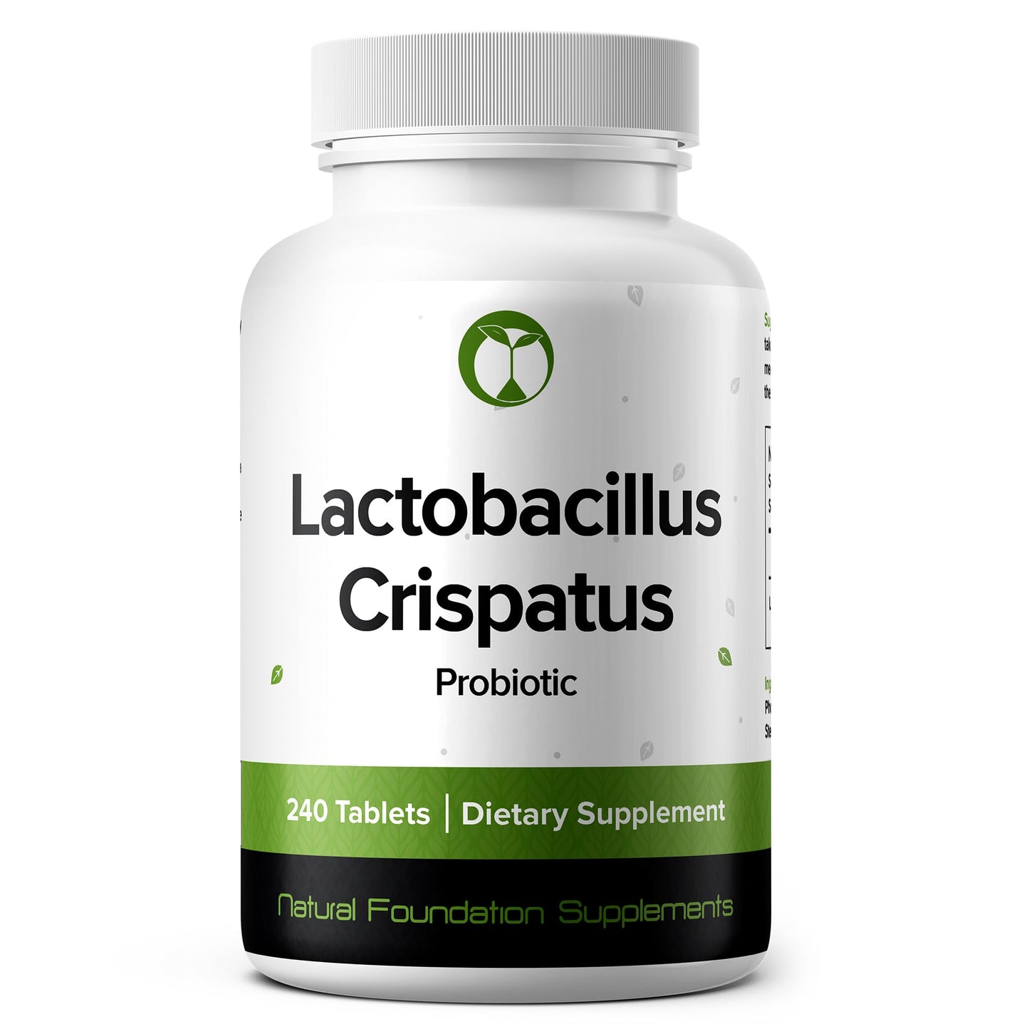Natural Foundation Lactobacillus Crispatus Probiotic Tablets 240