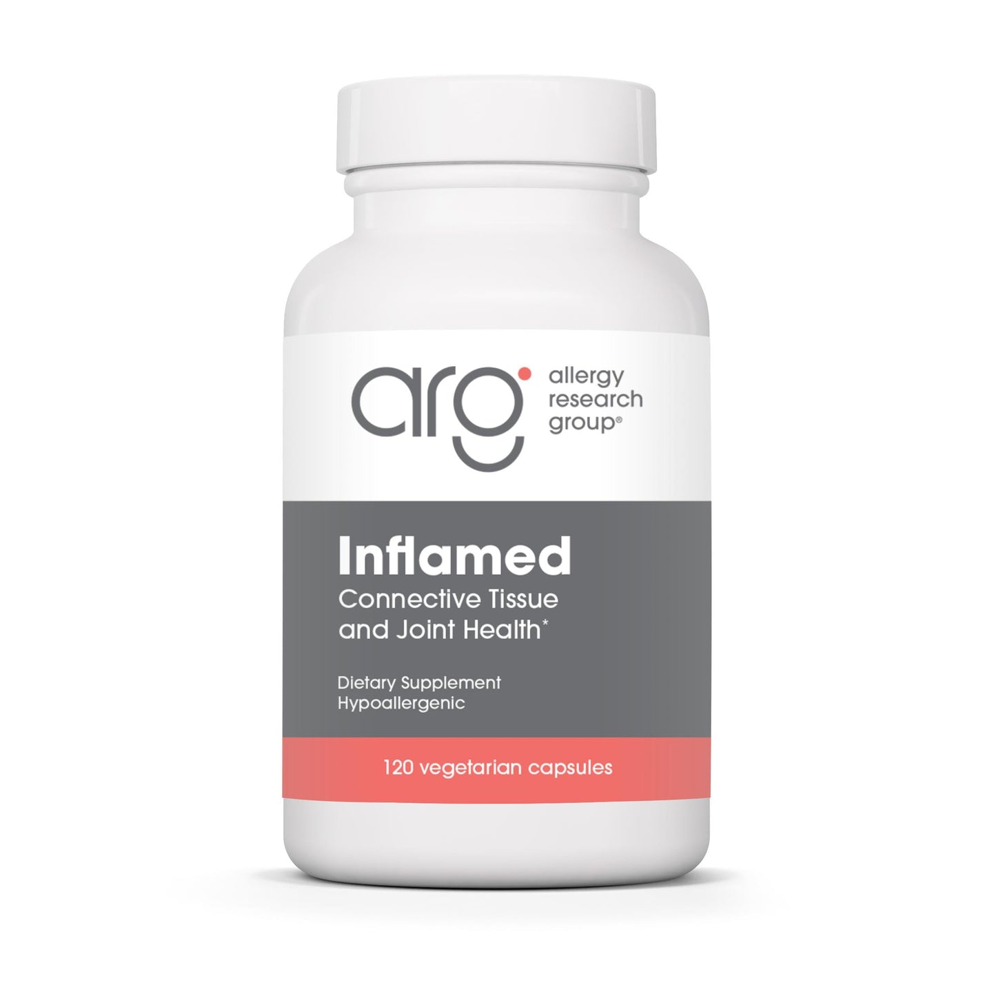 Allergy Research Group InflaMed - Connective Tissue & Joint Support Supplement - Synergistic Herbal & Enzyme Complex - Includes MSM, Turmeric, Boswellia & Bromelain Capsules 120