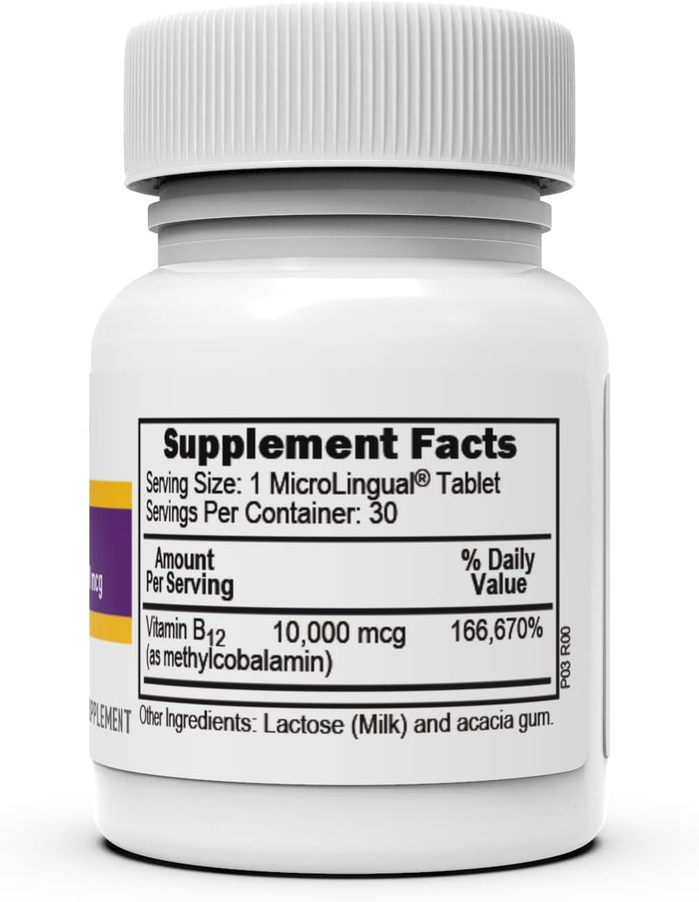 Superior Source No Shot Methylcobalamin B-12 10000 mcg Sublingual Tablets 30