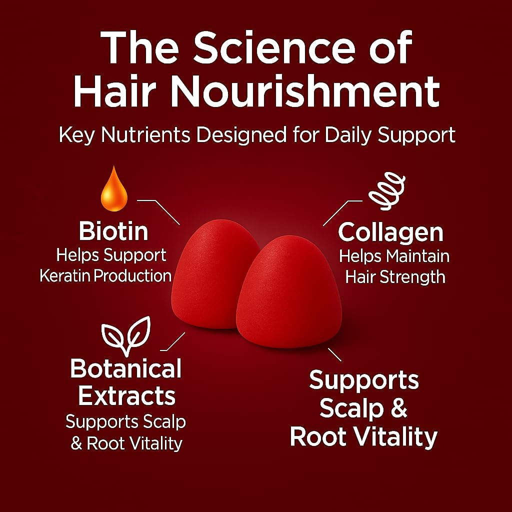 Vivikig Lumin Hair Growth Gummies 60 Gummies