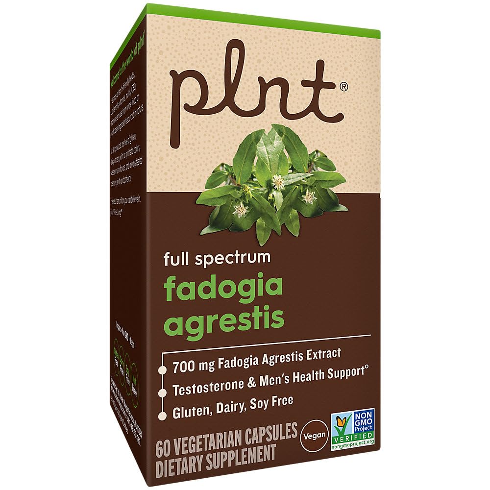 plnt Fadogia Agrestis Full Spectrum Testosterone and Men's Health Support, 60 Vegetarian Capsules