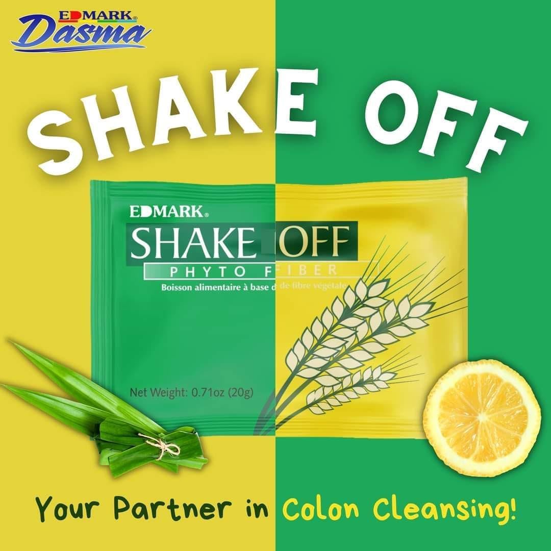 EDMARK Shake Off Phyto Fiber Pandan 20g x 12 Sachets + Splina Liquid Chlorophyll 500ml Bottle, Liquid & Powder, 33