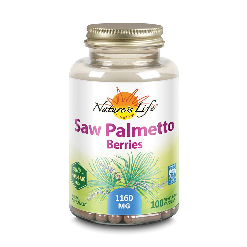 Nature's Life Saw Palmetto Berries 1160 mg Capsules, 200 Count