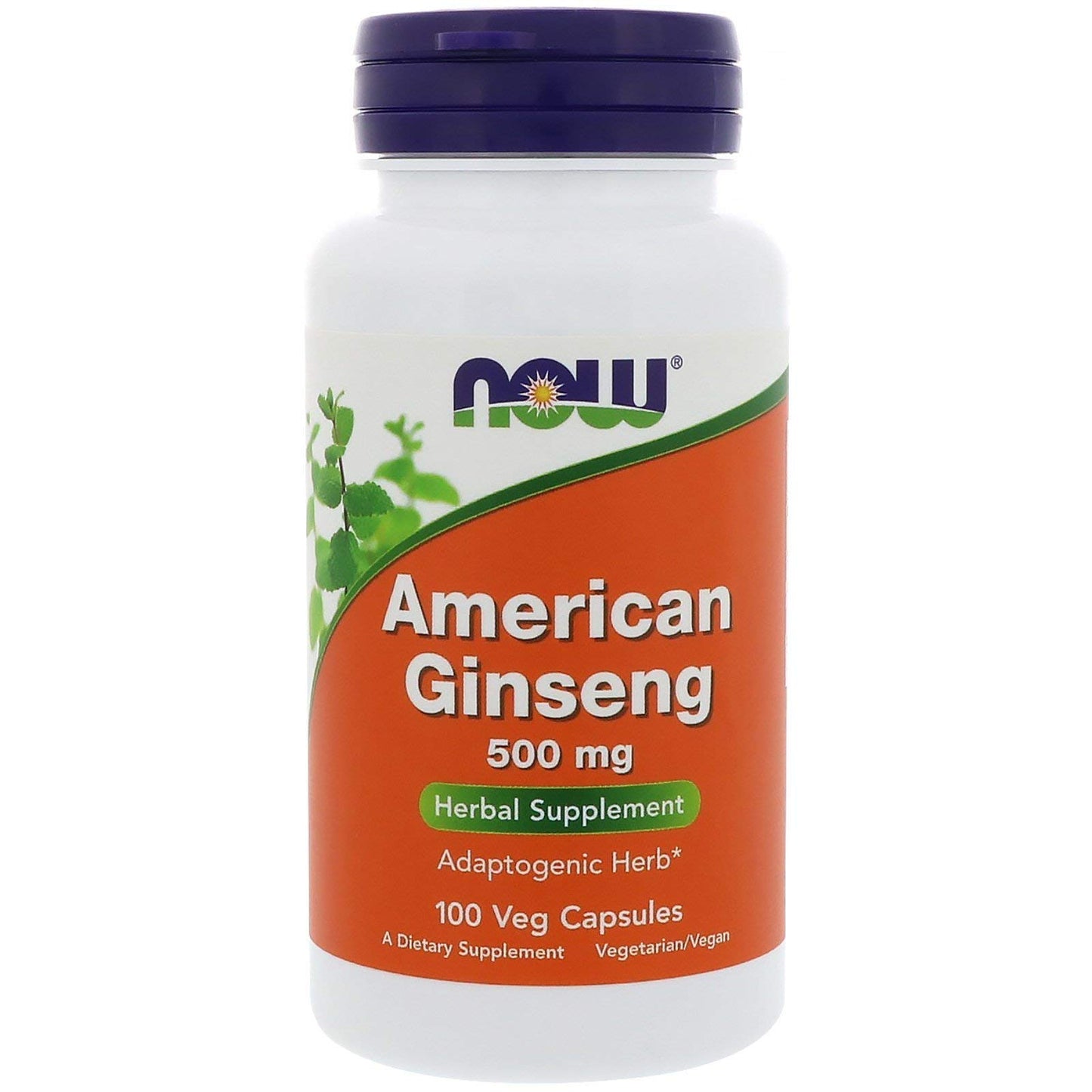 NOW Foods American Ginseng 500 mg Capsule, Pack of 3