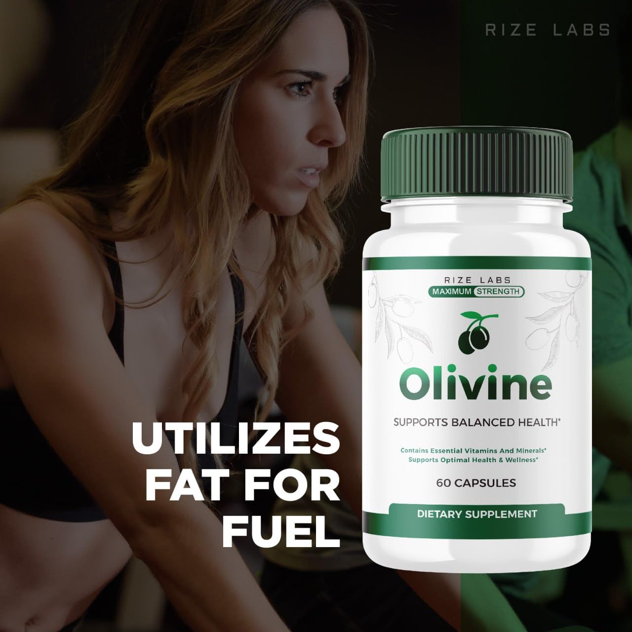 Rize Labs Olivine Weight Loss Supplement Capsules, 180 Capsules
