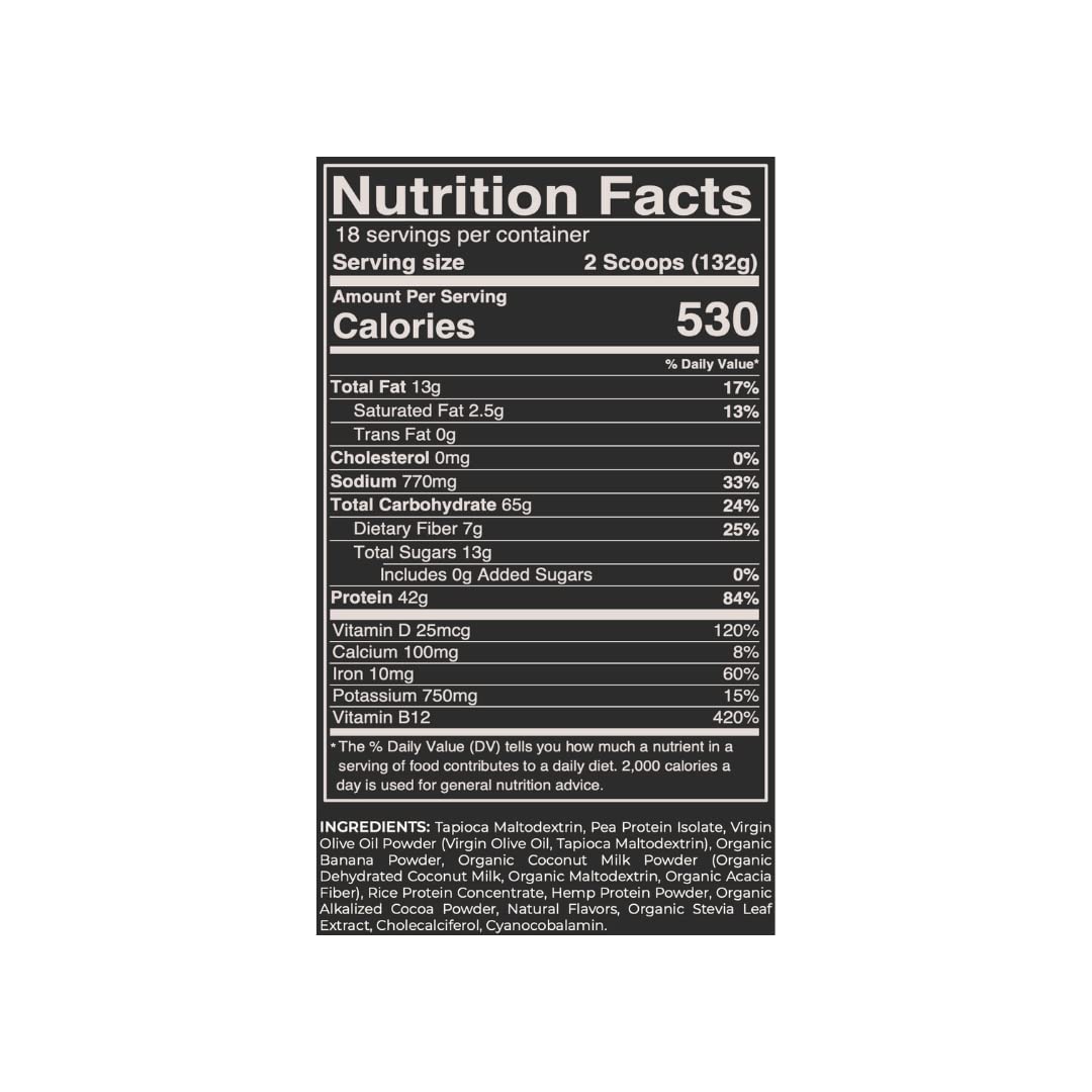 Gorilla Gulps Mocha Vegan Mass Gainer Powder 83.04 oz