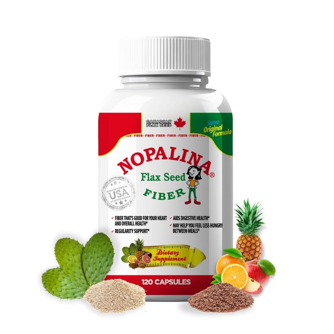 Nopalina Fiber Formula Capsules 120 Count